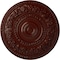 Ekena Millwork Rose Ceiling Medallion (Fits Canopies up to 13 1/2"), 33 7/8"OD x 2 3/8"P, Brushed Mahogany CM33ROBMF - alternate 1